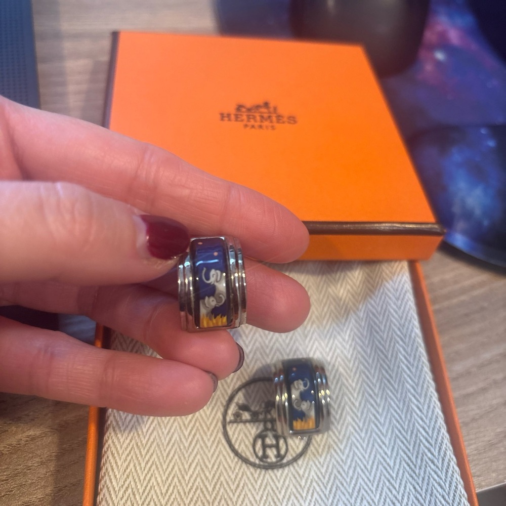 Beautiful Hermes Earrings, in the box - Picture 3 of 5